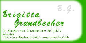 brigitta grundbecher business card